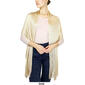 Womens Jessica McClintock Metallic Shawl w/Fringe - image 3