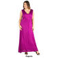 Plus Size 24/7 Comfort Apparel Slimming Empire Waist Maxi Dress - image 4