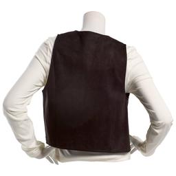 Juniors Love Tree Stretch Suede Stud Open Vest