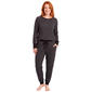 Juniors Pillow Talk Long Sleeve Stripe Joggers Pajama Set - image 2