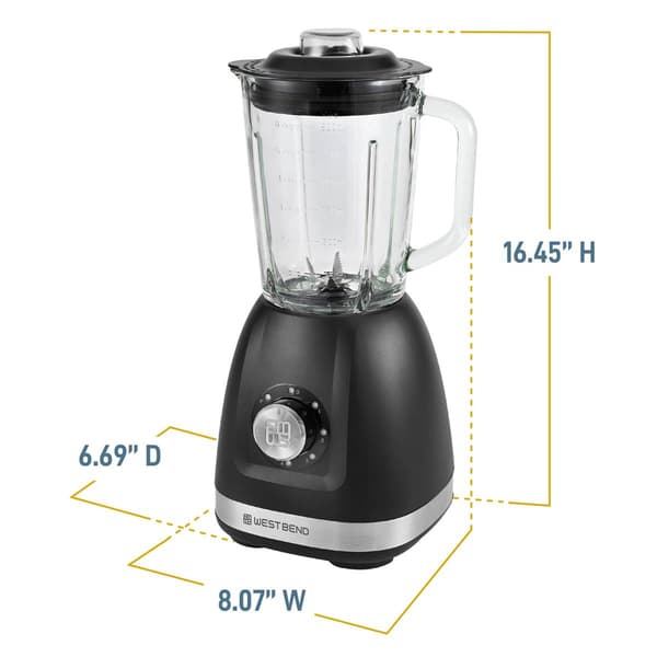 West Bend 48oz. Multi-Function Blender with Travel Cup