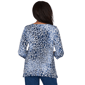 Petite Alfred Dunner Classics 3/4 Sleeve Leopard Blouse - image 2