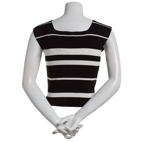 Womens Rachel Roy Stripe Sweater Tank Top