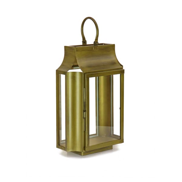 National Tree 18in. Antique Bronze Small Slim Lantern - image 