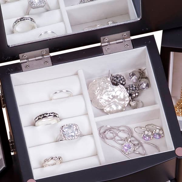 Mele & Co. Kennedy Wooden Jewelry Box