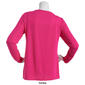 Womens Calvin Klein Long Sleeve Boatneck Solid Liquid Jersey Top - image 2