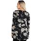 Womens 24/7 Comfort Apparel Floral Swing Style Flared Top - image 2