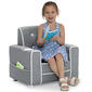 Delta Children Chelsea Kids Upholstered Chair with Cup Holder - image 3