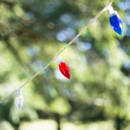Northlight Seasonal 16ft. Patriotic LED C9 Light Set - White Wire