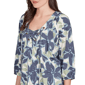Womens Skye''s the Limit Out Of The Blue Floral Peasant Blouse - image 5
