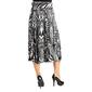 Womens 24/7 Comfort Apparel Midi Length Animal Print Belted Skirt - image 2