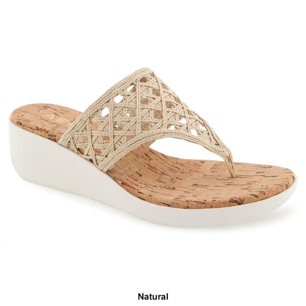 Womens Aerosoles Ivie Wedge Thong Sandals