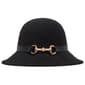 Womens Anne Klein Horsebit PU Trim Cloche Hat - image 2