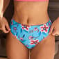 Womens Cupshe Floral Mid Rise Hipster Bikini Swim Bottoms - image 3