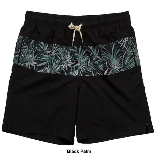 Mens Hawaiian Authentics Blocked Sandbar Swim Trunks