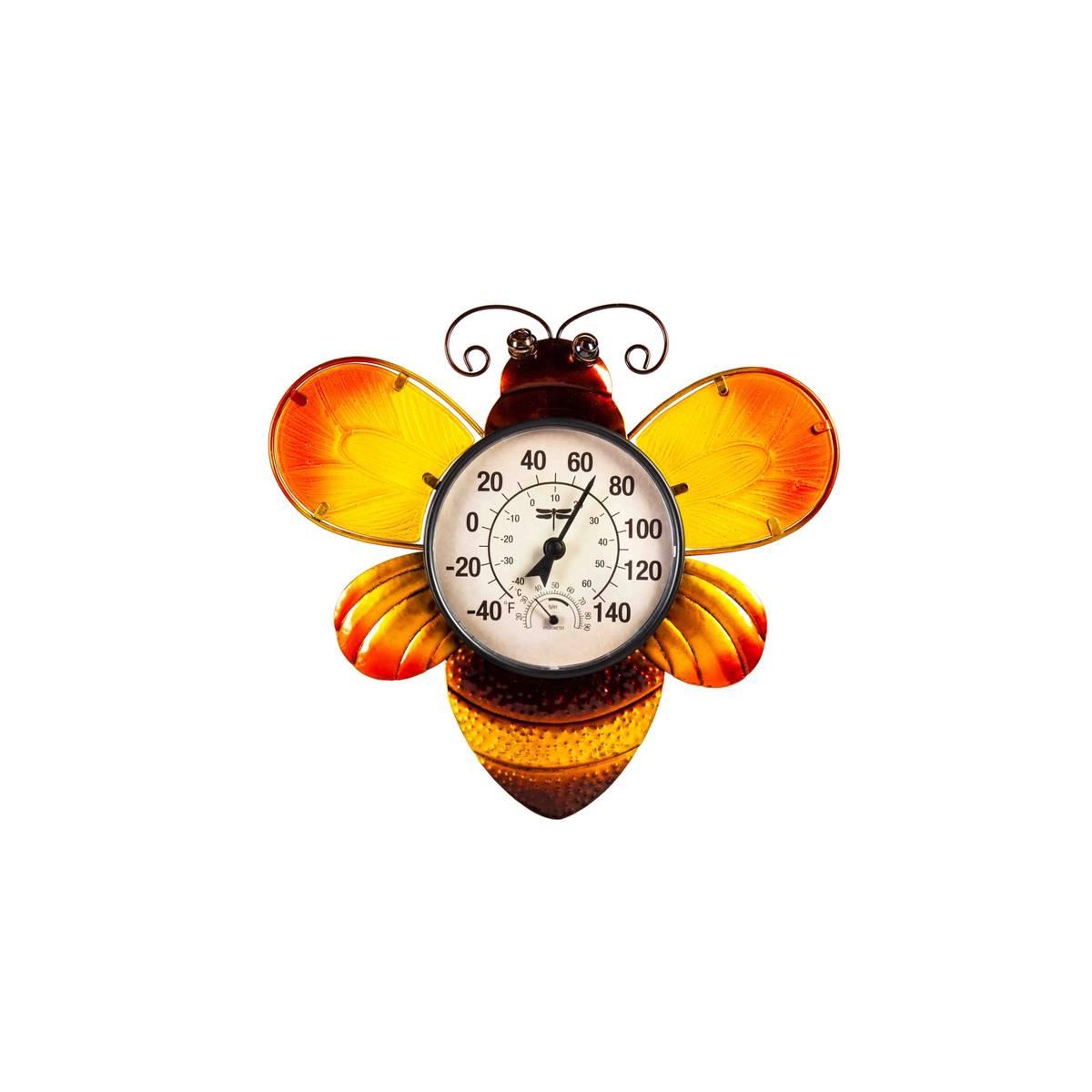 Evergreen Bee Outdoor Wall Thermometer