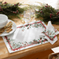 Threadmade Winter Holiday Berry Fabric Napkins - Set of 4 - image 4
