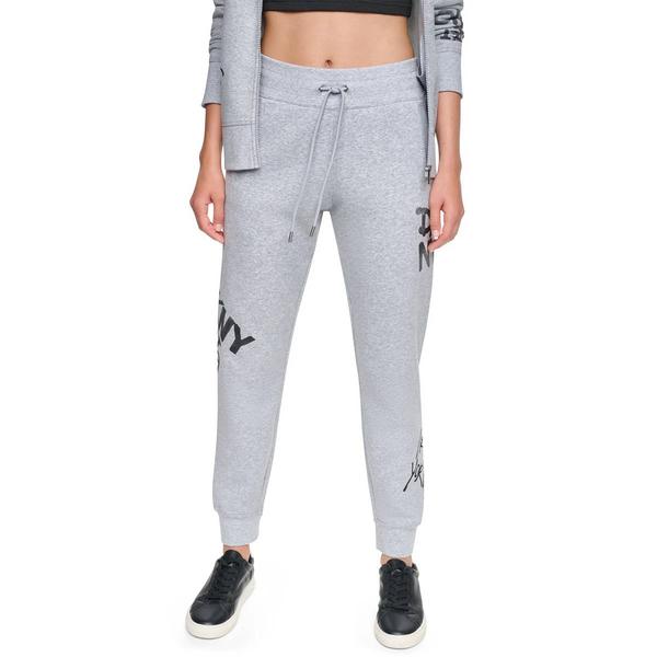 Womens DKNY Sport Graffiti Rhinestone Graphic Joggers - image 