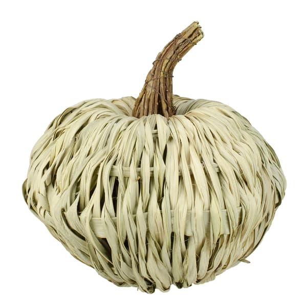 Northlight Seasonal 10in. Woven Pumpkin Tabletop Decoration - image 