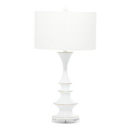 9th & Pike&#40;R&#41; White Iron Traditional Table Lamp