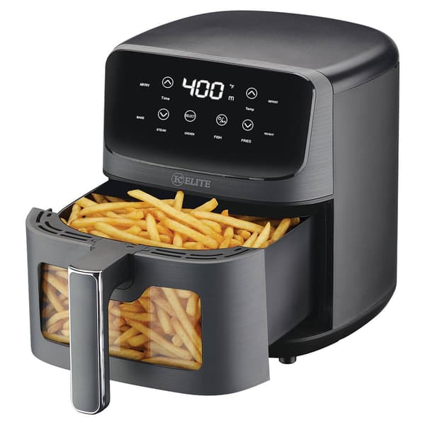 Kitchen Elite 5.28 Qt Air Fryer W/ Window - image 