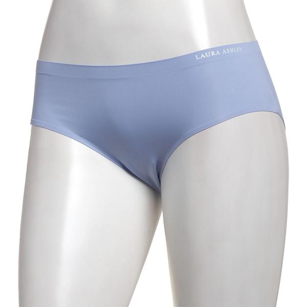 Womens Laura Ashley(R) Ribbed Nylon Hipster Panties - LS8444AP