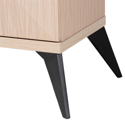 Baxton Studio Draper Mid-Century Modern 2-Door Buffet Cabinet