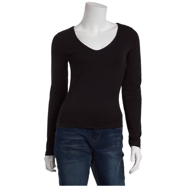 Juniors Derek Heart Valerie Long Sleeve Tee - image 