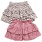 Girls (4-6x) One Step Up 2pk. Ruffle Leopard & Solid Skorts - image 1