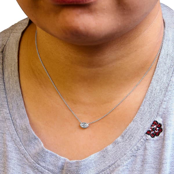 Haus of Brilliance 1/2ctw. Lab Grown Diamond East West Pendant