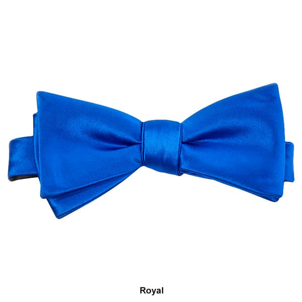 Mens John Henry Satin Solid Bow Tie in Box