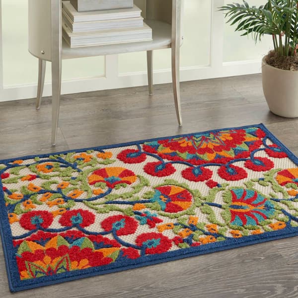 Nourison Aloha Bloom Vines Transitional Indoor/Outdoor Area Rug