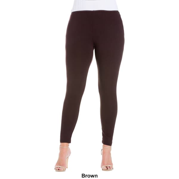 Plus Size 24/7 Comfort Apparel Ankle Length Leggings