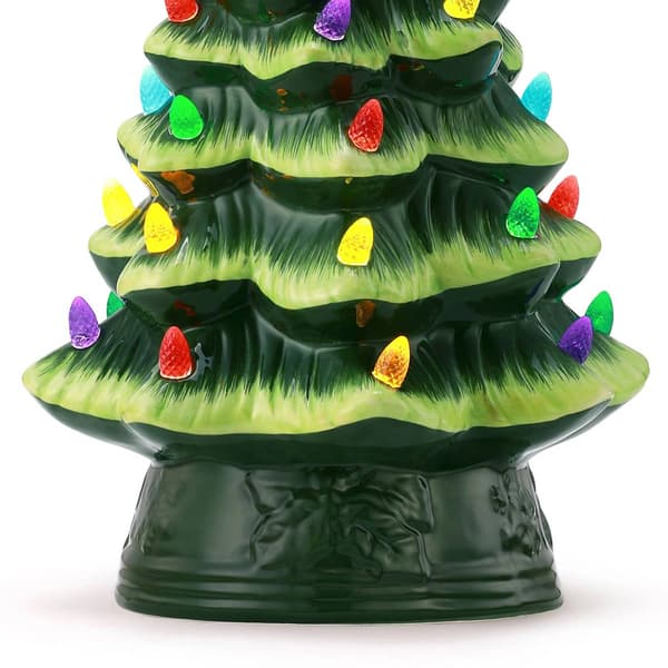Mr. Christmas 12in. LED Nostalgic Green Ceramic Tree