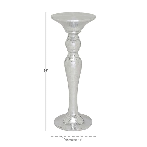 9th & Pike&#174; Glam Colomn Pedestal Accent table