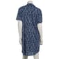 Womens Nautica Short Sleeve Paisley Notch Collar Nightshirt - image 2
