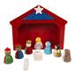 Kurt Adler Miniature Nativity Set w/ 9 Figures &amp; Stable - image 4