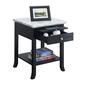 Convenience Concepts American Heritage Marble End Table - Black - image 3