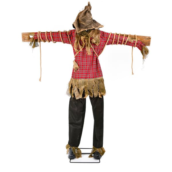 National Tree 76in. Animated Halloween Spooky Scarecrow - image 