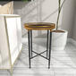9th & Pike® Black Metal Traditional Accent Table - image 5