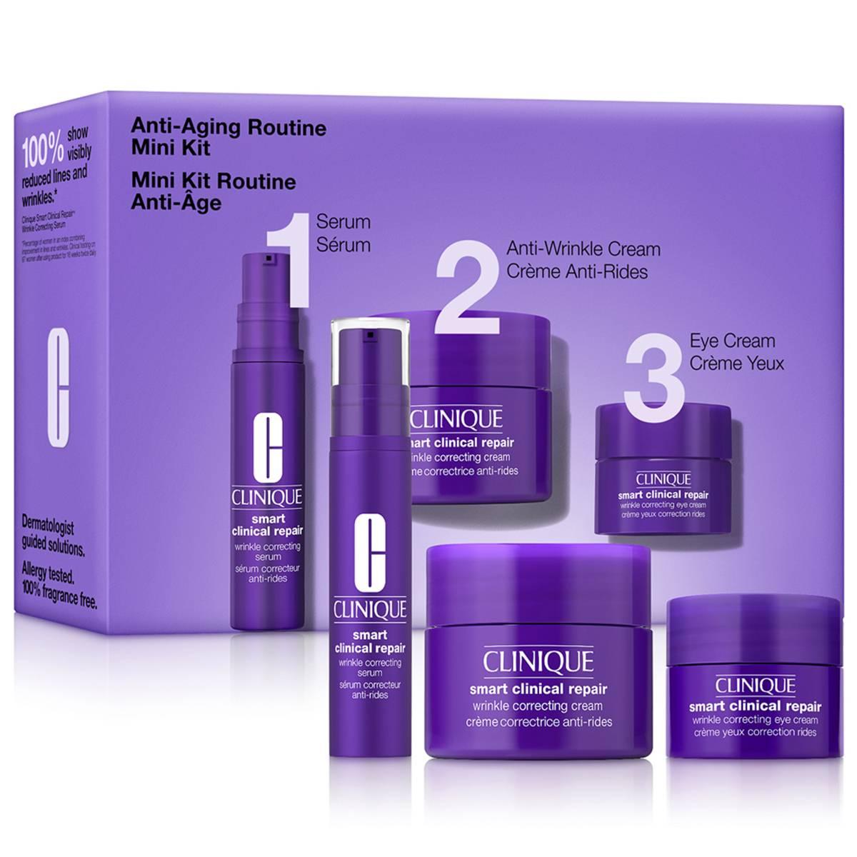 Open Video Modal for Clinique Anti-Aging Routine: Mini Smart Clinical Repair Skincare