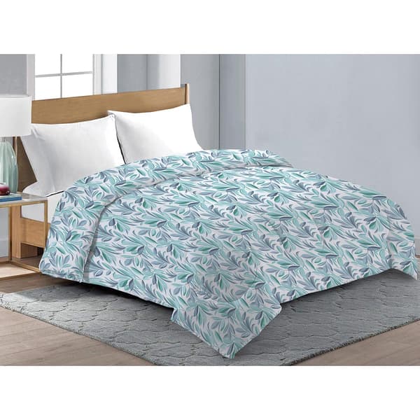 Luna Leaf Blue Reversible Print Comforter - image 