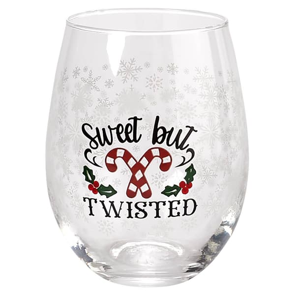Home Essentials 18oz. Sweet but Twisted Stemless Wine Glass - image 