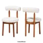 Baxton Studio Edric Modern Japandi 2pc. Dining Chair Set - image 9