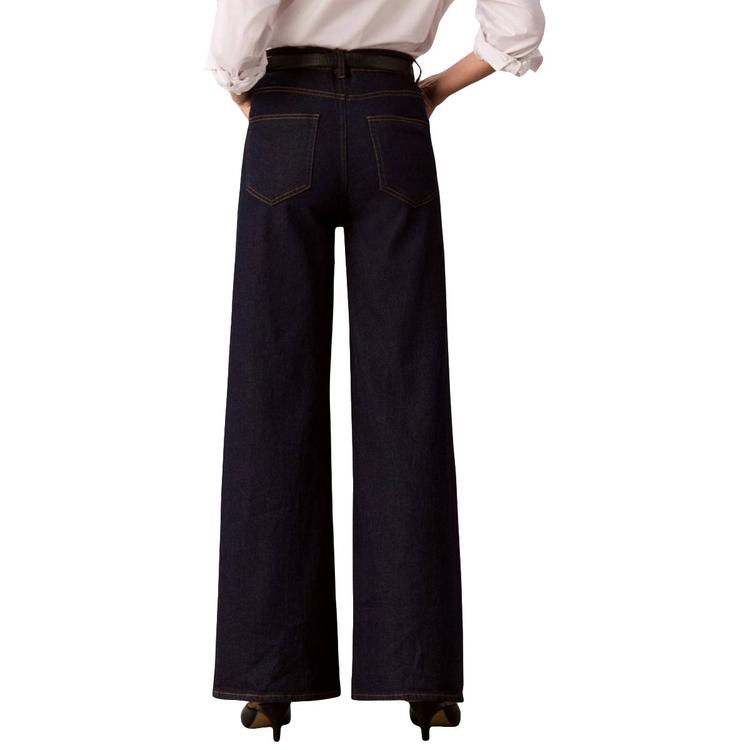 Womens Calvin Klein High Rise Wide Leg Legacy Jeans