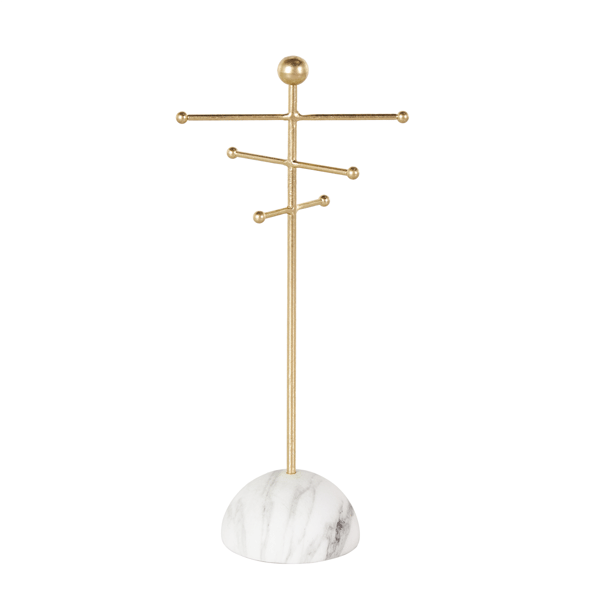9th & Pike® Modern Gold Metal Jewelry Stand
