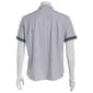 Mens Campia Short Sleeve Poly Spandex Button Down Shirt - White - image 3
