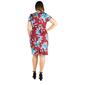 Plus Size 24/7 Comfort Apparel Floral Faux Wrap Dress - image 2