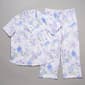 Petite Carole Hochman Floral Short Sleeve Capri Pajamas Set - image 2
