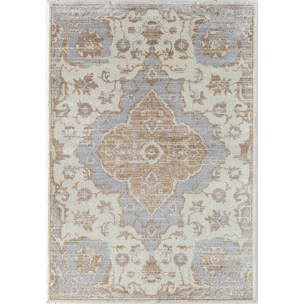 Rugs America™ Lennox Soft Sky Oriental Transitional Area Rug Boscov's